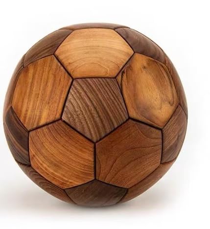 フットボール デコレーション クリエイティブ ハンドメイド 無垢材 ジョイント 向け ギフト 22*22*22|ゆめのマルシェ企画