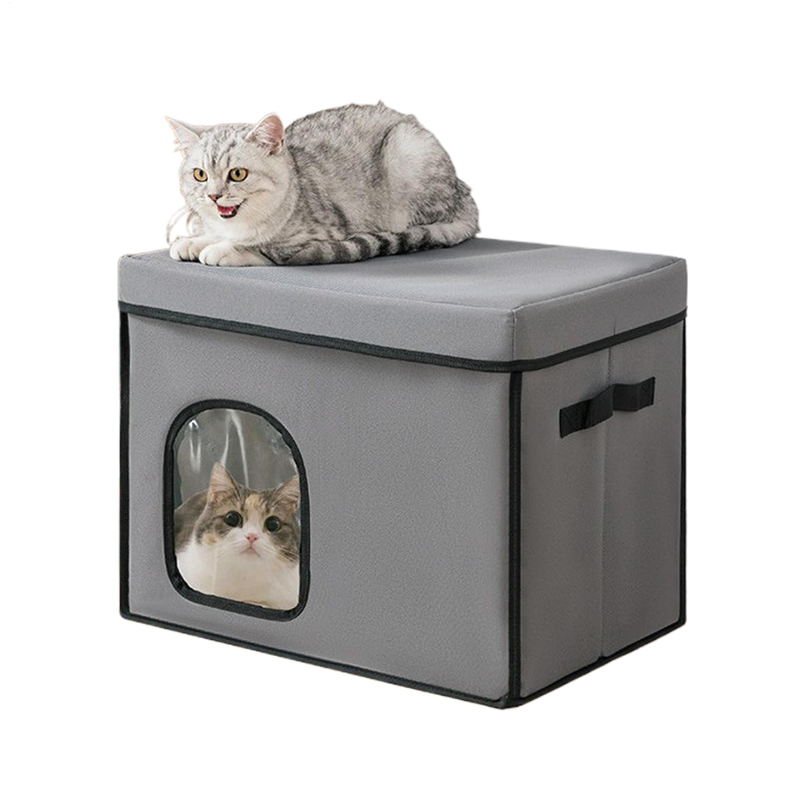 猫用冷やりとした棲み家 - 折りたたみ猫用冷やかす棲み家 キャットシェルター,冷感 ハンモック 付き添い人 愛玩動物 臥榻 車 旅する 縁側 臥し所 中庭 アパルトマン 屋内 戸外 その他-日用品雑貨・文房具・手芸