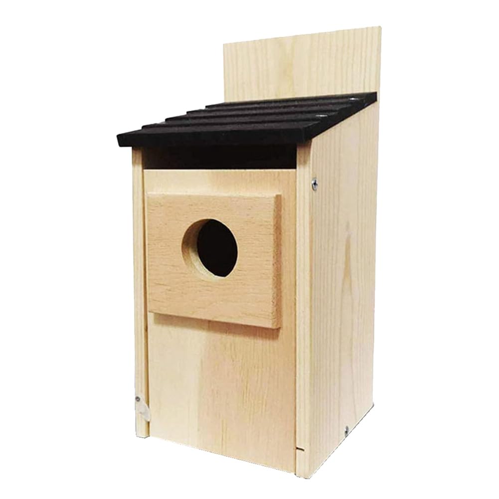 鳥小屋 野鳥 巣箱 木製 バードハウス 庭 吊り下げ ガーデン 設置 小鳥 観察 天然木 巣穴 屋外 換気設計 清掃可能 庭園 園芸 インテリア｜ゆめのマルシェ企画
