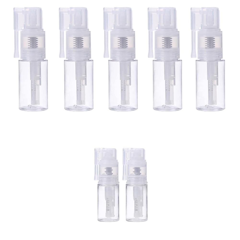 グリッター スプレーボトル 8個セット 詰め替え用 空容器 35ml 6本 14ml 2本 グリッターダスター 粉末 散布器 手芸 クラフト ラメ パウダー スプレー 容器 360度回転ノズル DIY デコレーション 画材 カード作り ポン|ゆめのマルシェ企画