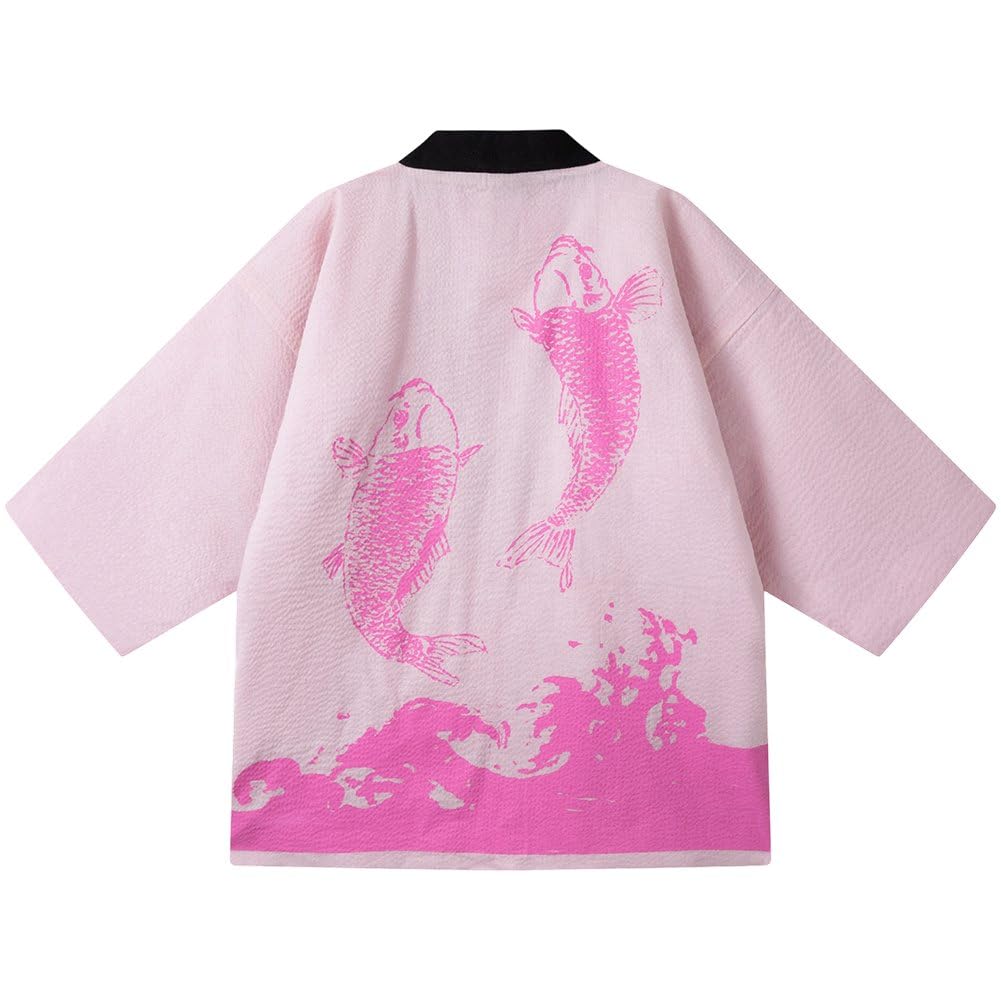 はんてん レディース おしゃれ 綿入り 半纏 ちゃんちゃんこ 部屋着 鯉 桜 赤 ピンク 暖かい 中綿 ジャケット 女性用 婦人 和柄 和風 ホームウェア どてら 丹前 冬 ルームウェア ギフト プレゼント 敬老の日 母の日 古典 レトロ|ゆめのマルシェ企画