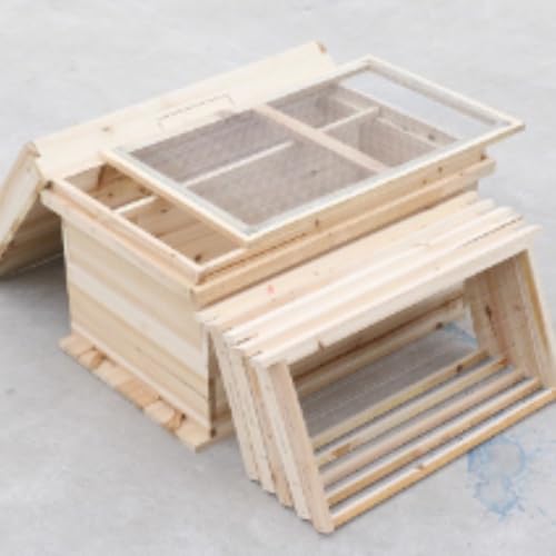 養蜂箱 蜂の巣 蜜蜂 養蜂一揃いの道具 7枠 10枠 木製 樅 杉 木箱 蜂ハイブ 蜂繁殖 風通し窓 蜜越し 内部的論理ゲート 見ること窓 朦々たる天板 養蜂手道具 未経験者 労働者階級向け 庭 家庭菜園 とり備える用 養蜂手道具