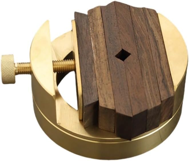 押し手 刻みつける台 金管楽器製 印床 篆刻台 篆刻 大工仕事御役目台 刻みつける 床子 消し印 くっ付ける 手道具 御先棒 日本画 表意文字 書き判印 石 雅印 手彫り 持ち手 自然調整能力のある 丸型 回る ボールベアリング内蔵 11.6糎 7.0糎