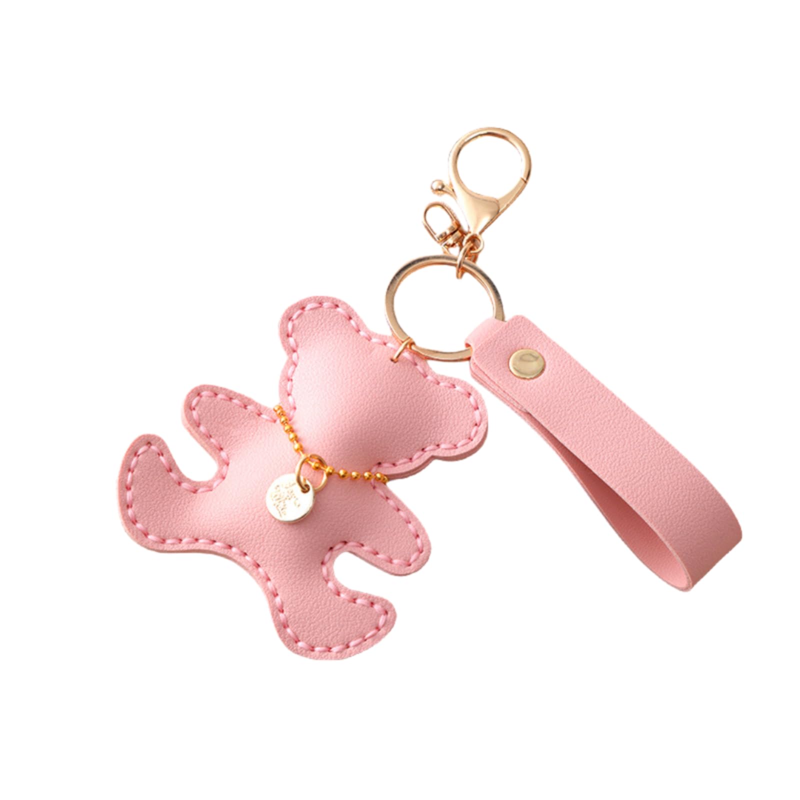 バッグチャーム 大人かわいい テディベア キーホルダー ハンドメイド キット レザー調 クマ レザークラフト 手作り キーリング 熊 バッグアクセサリー 手芸 初心者 簡単 かばん飾り 手づくり チャーム プレゼント 贈り物｜ゆめのマルシェ企画