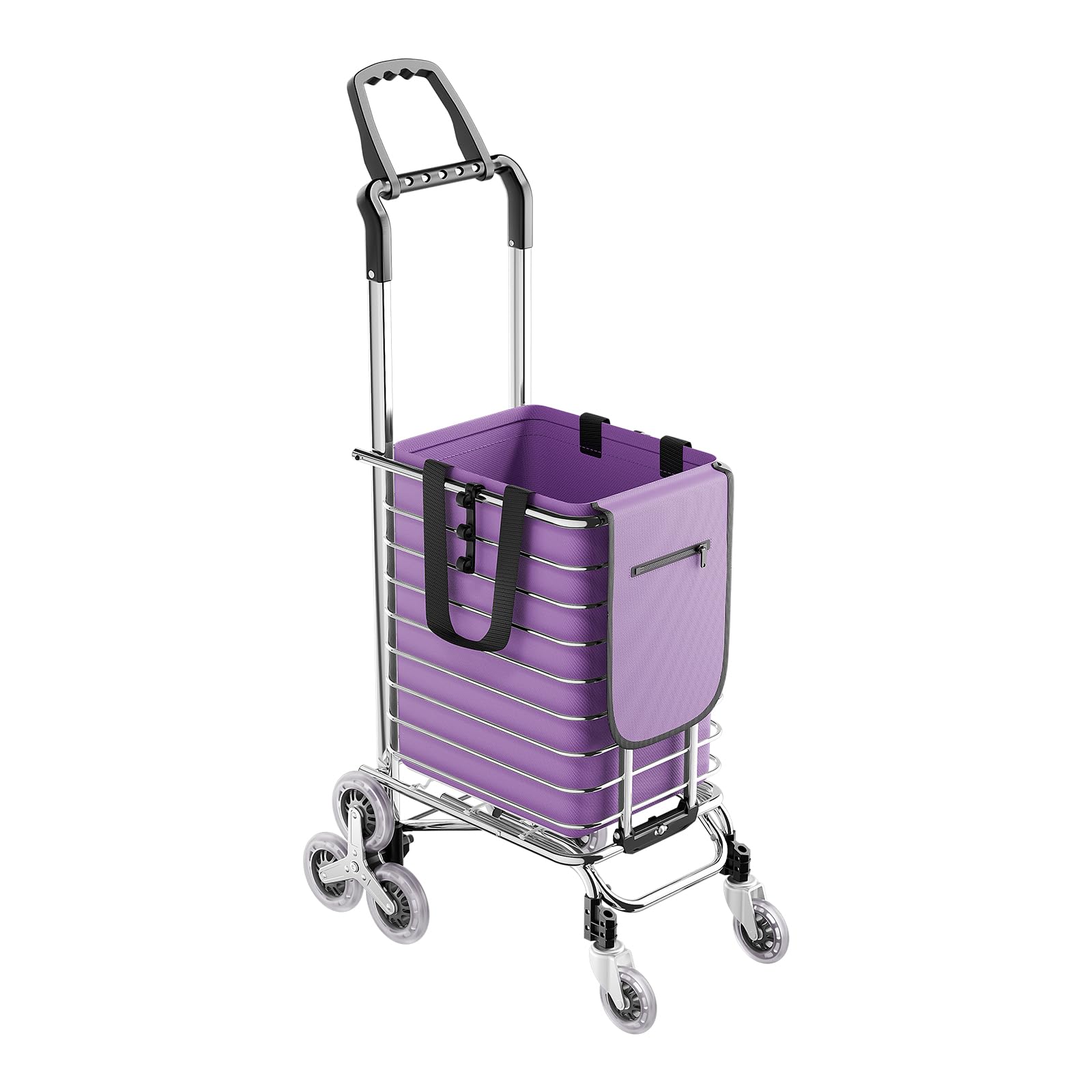 折りたたみ ショッピングカート 35L キャスター付き 買い物カート 軽量 アルミニウム合金 耐荷重40kg 6輪 階段対応 360度回転 前輪 静音 アウトドア 洗濯 運搬台車 荷物入れ 頑丈 買い物 買い物用 キャリーカート おしゃれ|ゆめのマルシェ企画