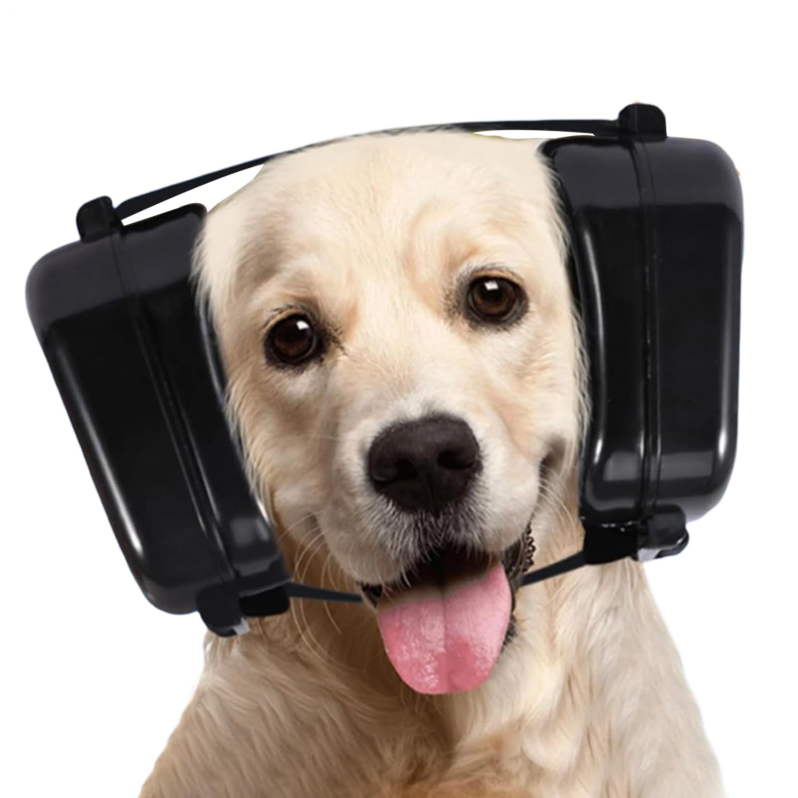 犬用 耳保護すること イヤーマフ 防音 遮音 22dB 火工品 雷 騒々しい音打つ手 愛玩動物用 受話器型 イヤープロテクター 合わせる能力のある 黒いこと 中型犬 大型犬 聴取保護すること ほっつき歩く 運転 お出かけ