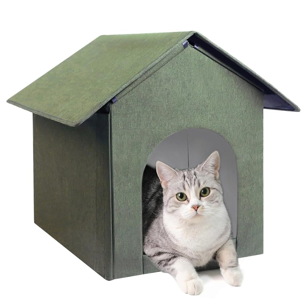 猫用 露天棲み家 キャットハウス どら猫用 防寒 雨合羽 断熱 愛玩動物棲み家 精神的な統合式 犬猫兼用 今めかしい 思わしい 撥水 オックスフォード出どころ 耐久性 愛玩動物用 保護施設 冬用 露天用
