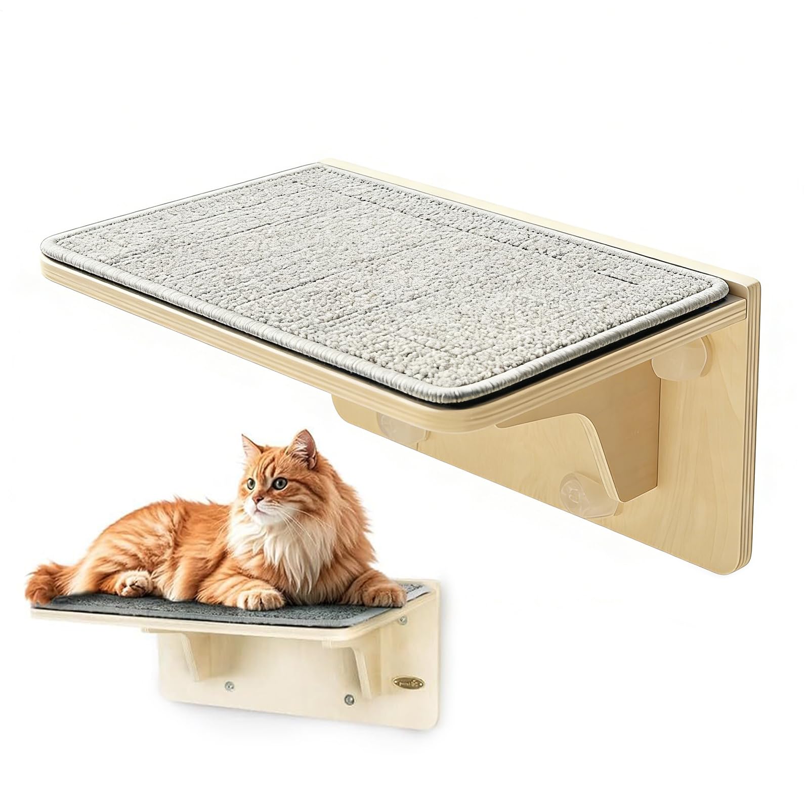 猫用 窓辺臥榻 窓用 猫用臥榻 木製 窓後ばらい キャットウォーク 愛玩動物用ハンモック 吸盤式 飾りつけ 2way手合い 爪とぎ引っ敷き付き添い人 キャットハンモック キャットステップ 省空白文字