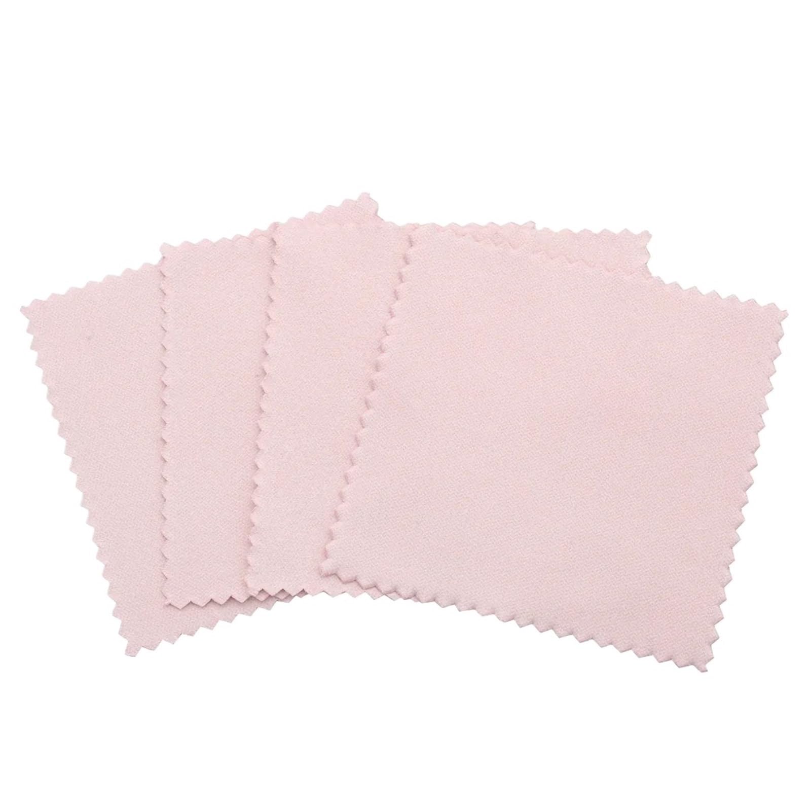宝飾品洗浄剤 差し交わす 100枚入り口・入口 8cm×8糎 サクラ色 佩び物磨き 貴金属 検査と修理備品 お取りつくろう差し交わす