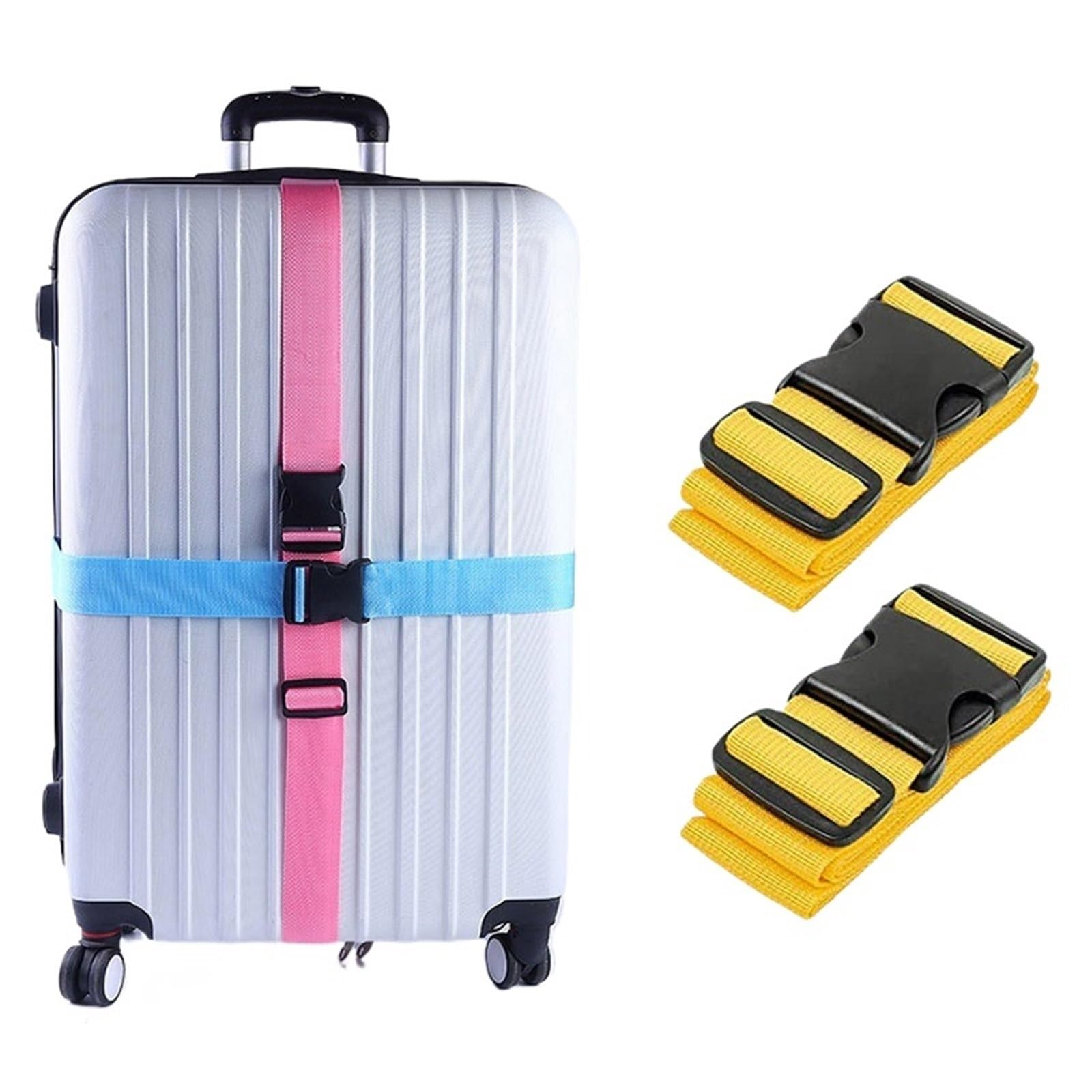 旅行バッグ 三尺帯 十字型 据えつける三尺帯 ラゲッジストラップ 荷総締め三尺帯 切り取り押しとどめる 旅する 出張 周遊グッズ 調節する能力のある 4本書き割り