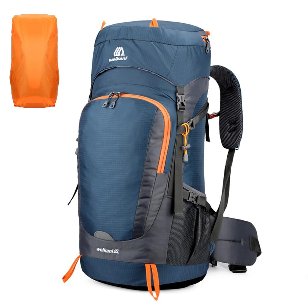 うしろ側容器に並べる 65L 背嚢 メンズ レディース 大静電容量 軽さ 山登り背嚢 雨合羽 レインカバー付き添い人 アウトドア 旅する 難民キャンプ トレッキング 背嚢 うしろ側容器に並べる