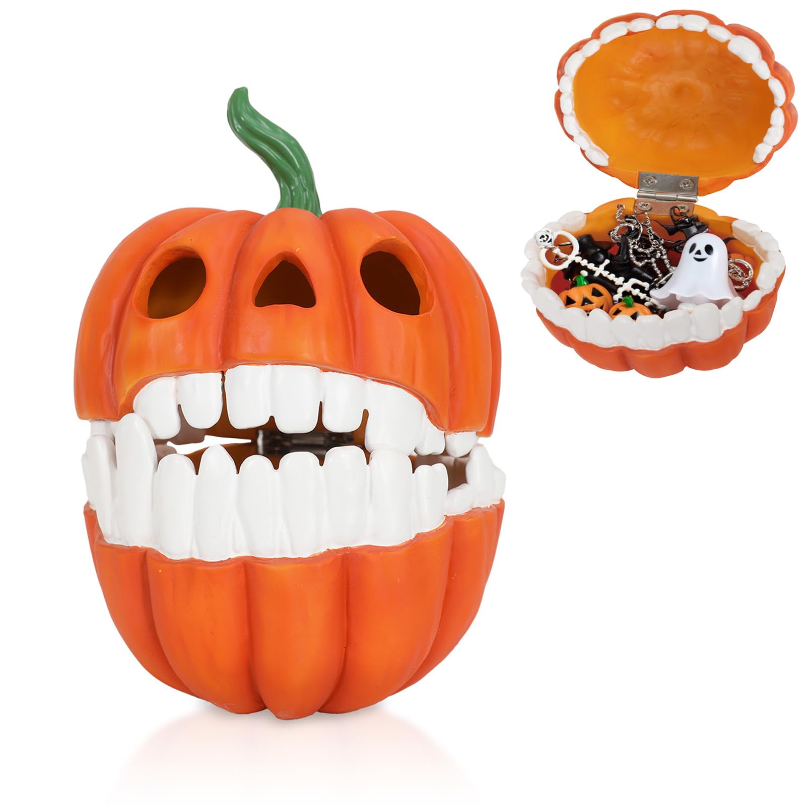 ハロウィン 西洋カボチャ 砂糖菓子どんぶり鉢 小入れもの 蓋付き添い人 脂製 飾りつけ 室内装飾 飾りつけ 御菓子入れ トリックオアトリート 雑貨