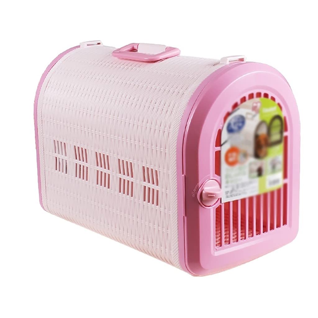 ペットキャリア ポータブルペットキャリア バックパック 犬 猫 犬小屋 ケージ ペット用品 お出かけパッケージ マルチカラー カーシート 小動物 トラベルバッグ (色 : ピンク)｜ゆめのマルシェ企画