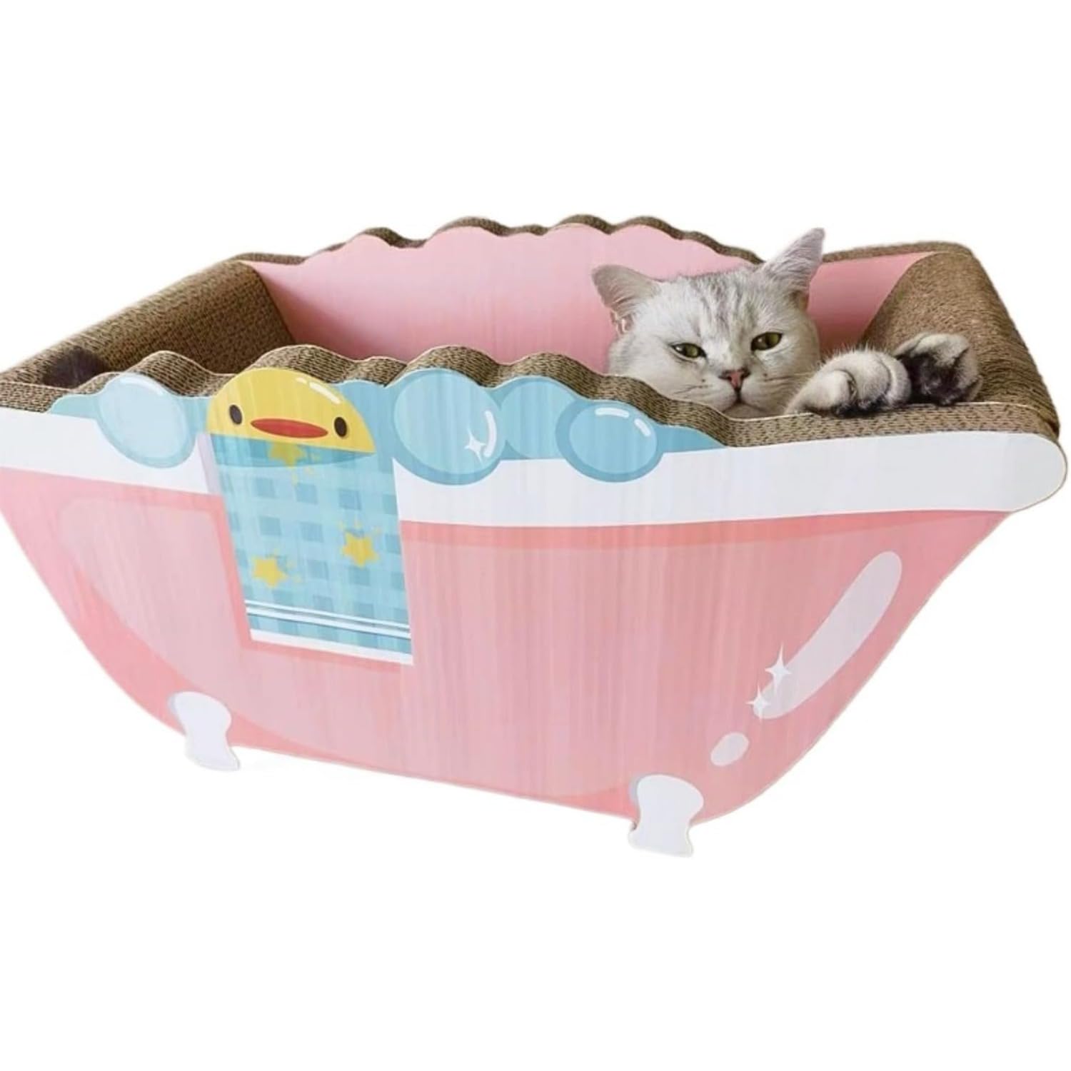 高密度ダンボール猫用品セット｜猫爪とぎ?ペットハウス｜ベッド兼用 通気性 バンダル耐性 掃除簡単 ストレス軽減｜ゆめのマルシェ企画