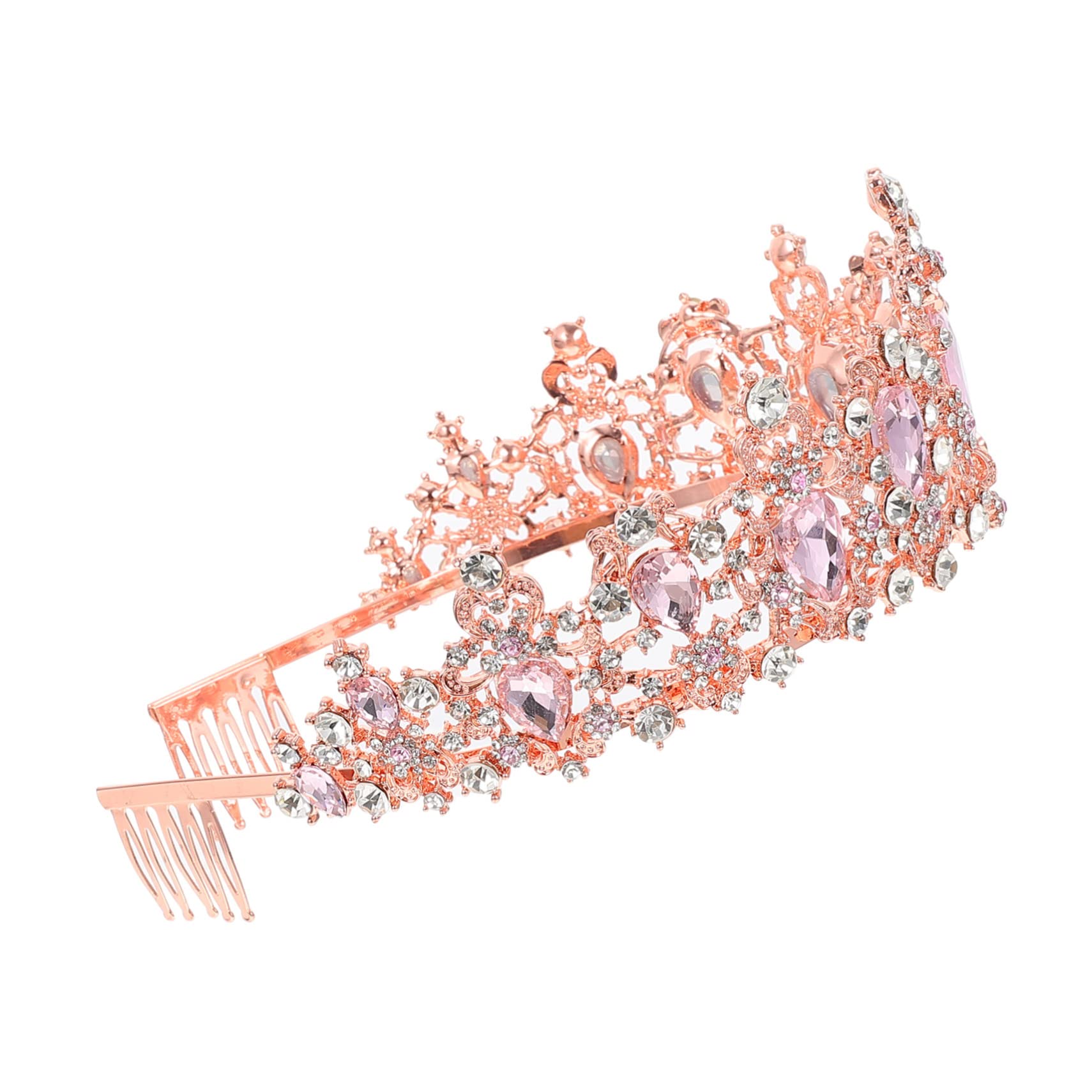 ブライダルクラウンウェディングヘッドピース 花嫁用ラインストーンヘッドピース ウェディングクリスタルヘアジュエリー ンストーンバンド 合金ドレス｜ゆめのマルシェ企画