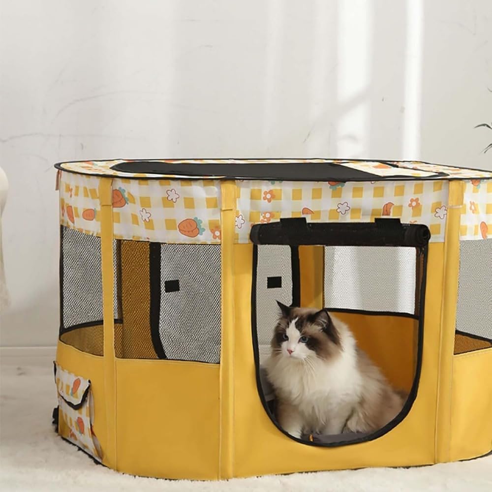 猫用テント、通気性、折りたたみ式、耐摩耗性、密閉型、ペットの出産室に適しています。 (, :80*60*55)|ゆめのマルシェ企画