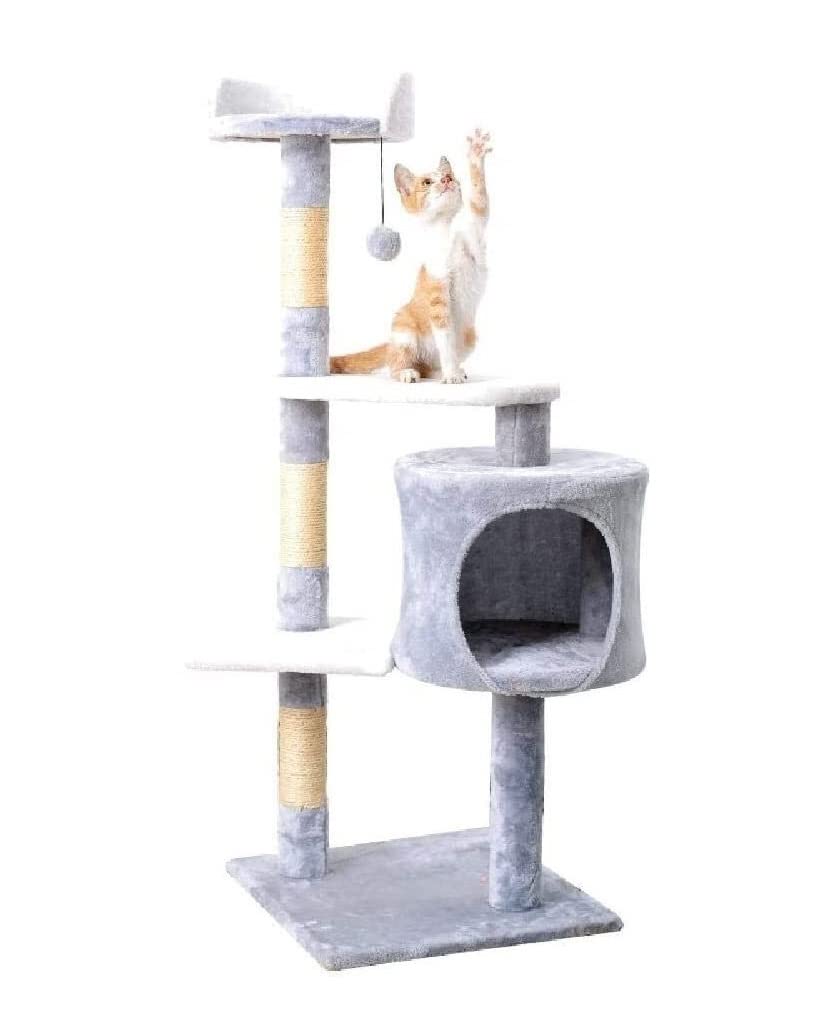 キャットクライミングフレーム キャットジャンププラットフォームグラブポストぬいぐるみキャットツリーキャットクライミングフレームサイザル麻ロープ猫クローボード 室内用キャットツリー|ゆめのマルシェ企画