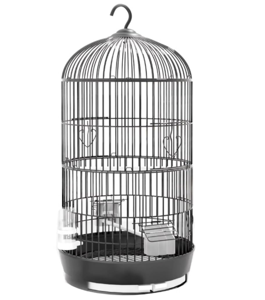 鳥かご ラウンド鳥ケージ フック錬鉄製大型ケージ インコ オカメインコ ラヴバード コンゴウインコ コニュア用 ホームデコレーション|ゆめのマルシェ企画