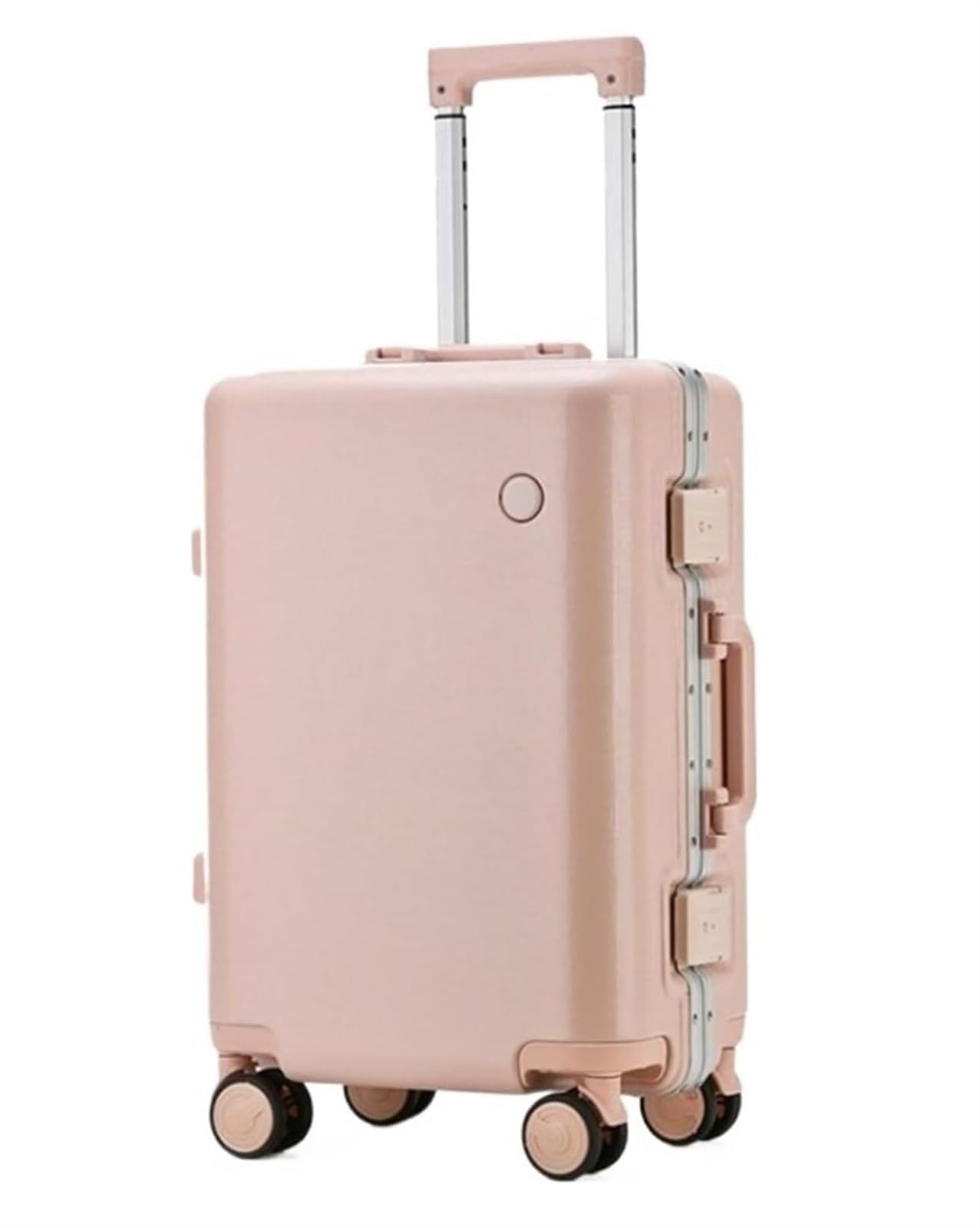 トロリースーツケース アルミフレーム付きハードシェル荷物、ポリカーボネートジッパーレスユニバーサルホイールスーツケース スーツケース ( : , : 24")|ゆめのマルシェ企画