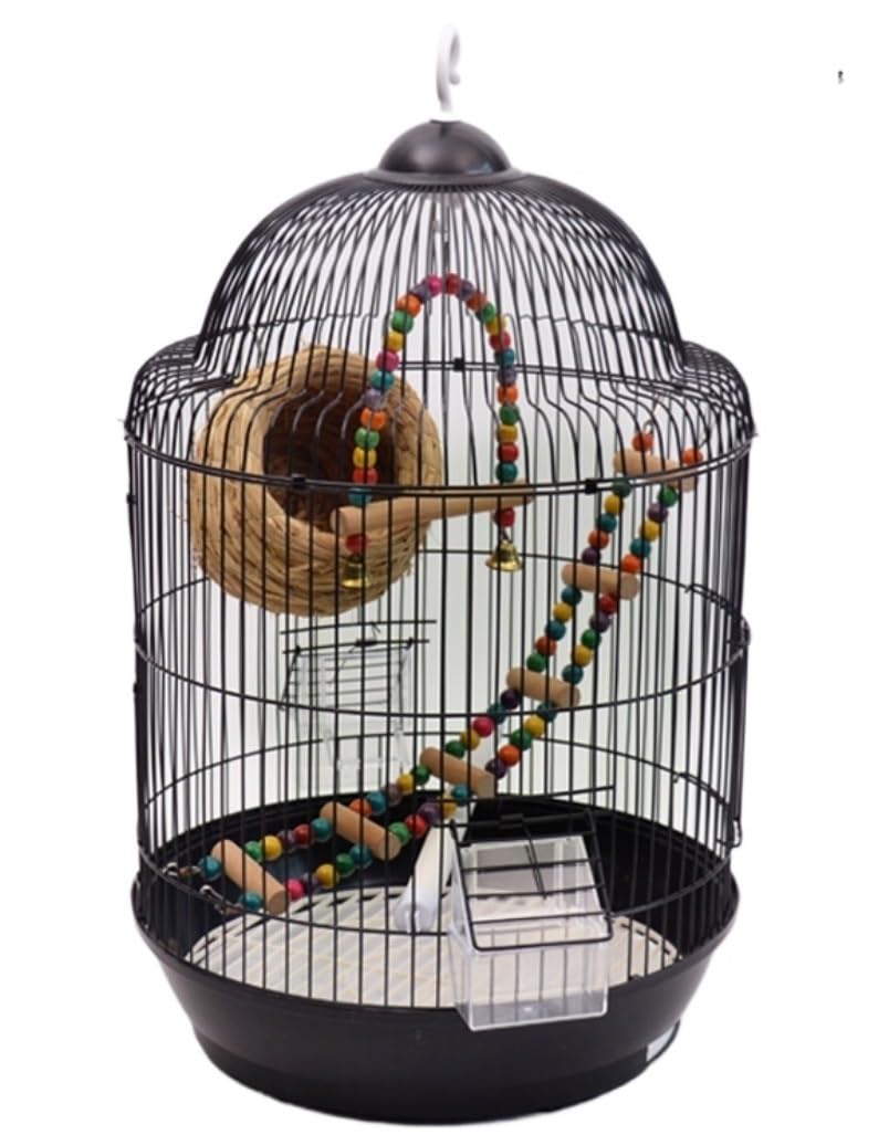 鳥かご 小さな鳥の飛行のための丸い鳥かごにぶら下がっている装飾的な小さな鳥かご 装飾用の小屋｜ゆめのマルシェ企画