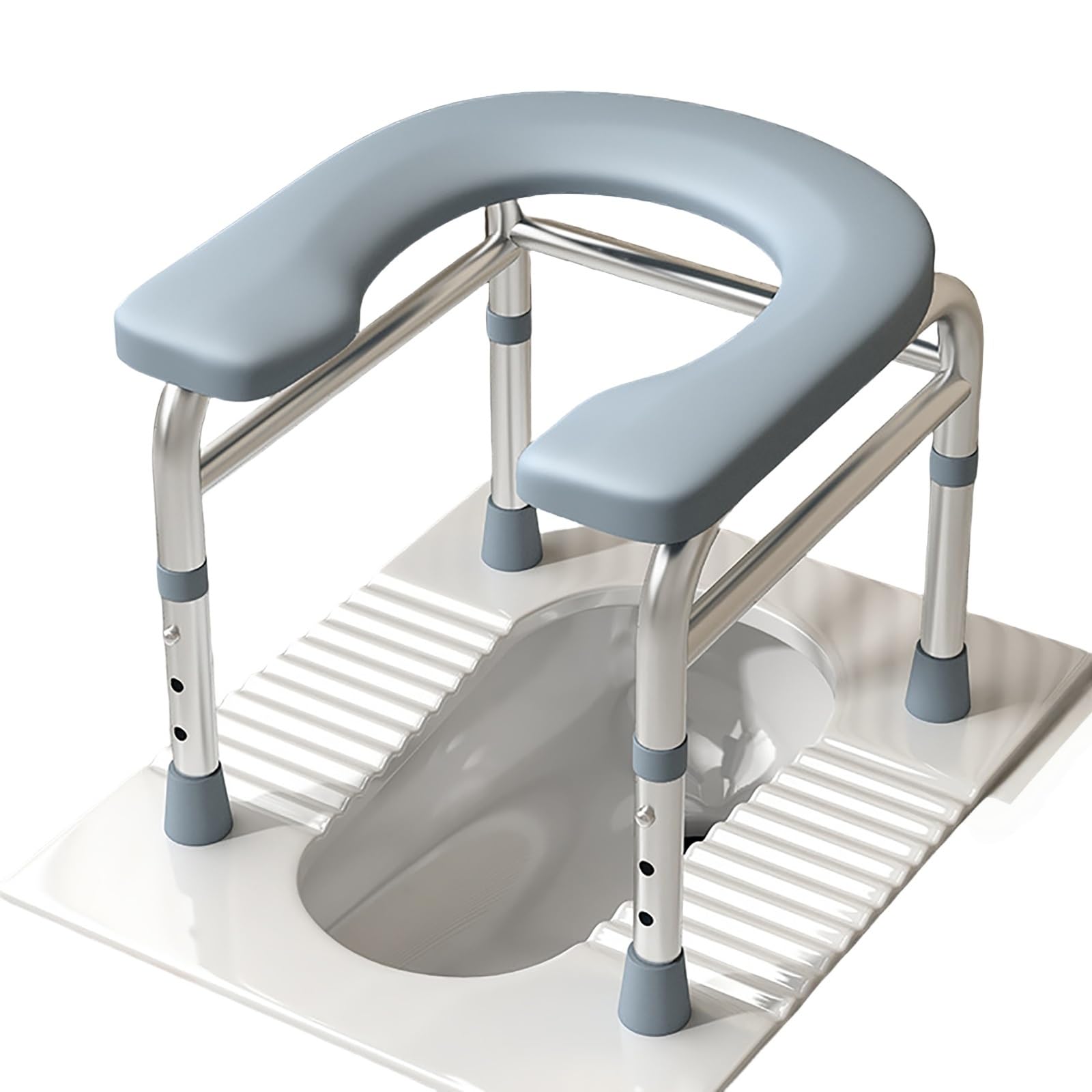 ポータブル便座トイレチェア 簡易トイレ 字型 3段階調整 防水 滑り止め 災害グッズ 建設現場に最適 非常時用 妊娠 年寄り 体の不自由な人に適用|ゆめのマルシェ企画