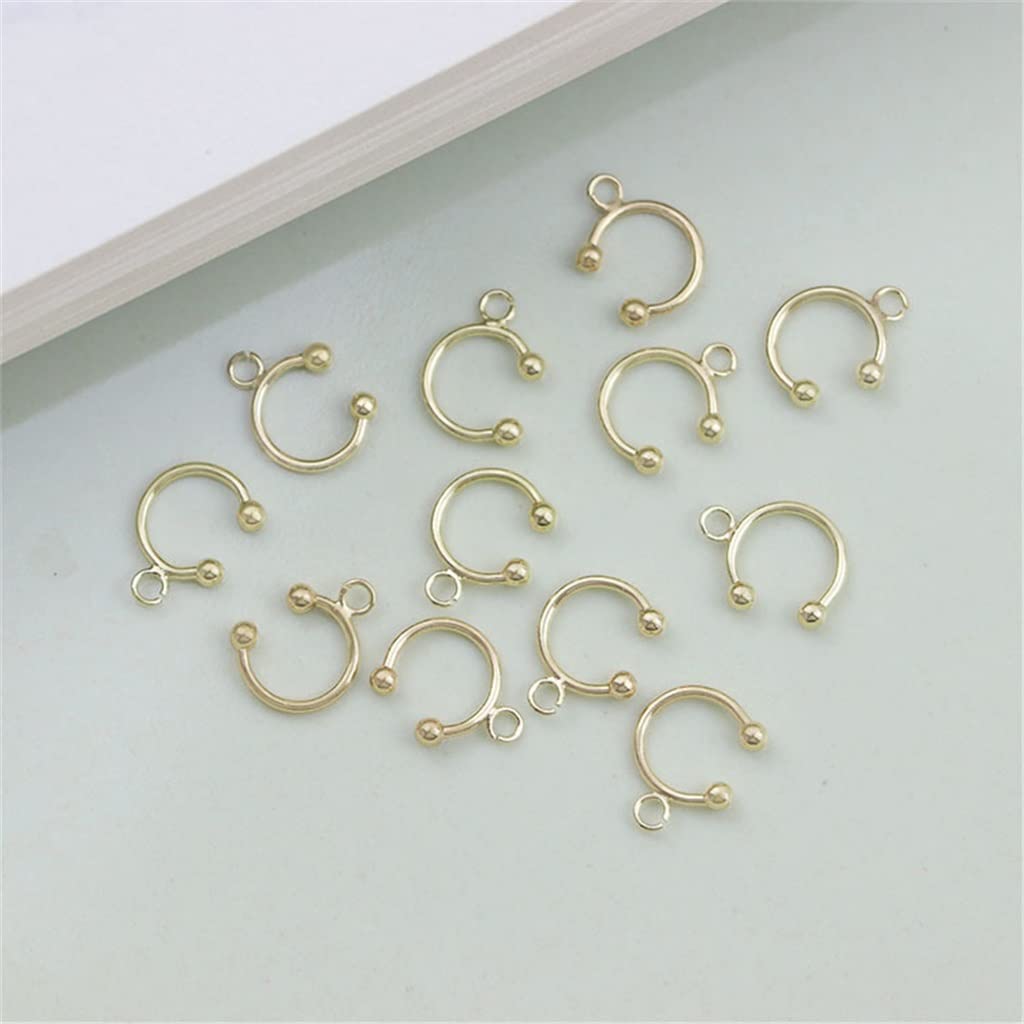 銅メッキ金具 型 イヤリング アクセサリー 手芸 材料 ジュエリー アクセサリー ( 0.9 * 1.2)｜ゆめのマルシェ企画