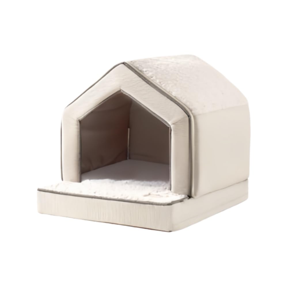 ペットハウス 犬 ベッド ドーム ペット 猫 猫 ハウス 犬 ハウス ドーム 取り付けが簡単 折りたたみ式 場所をとりません 暖かい 保温防寒 犬小屋 室内 猫 ハウス 冬 小型から中型の犬や猫に最適です (60*48*50)|ゆめのマルシェ企画