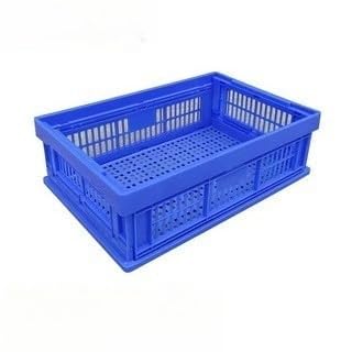 100 大型折りたたみコンテナ プラスチック網目式 高耐荷重厚手 家庭車用業務用 多機能収納ボックス (540*360*180)｜ゆめのマルシェ企画