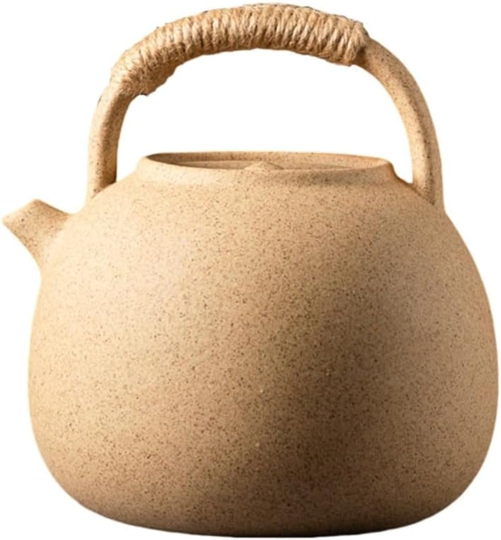 [] 土瓶ポット セラミック製 伝統工芸陶器 直火対応 耐熱設計 やかん兼用 お茶淹れ 食卓 リラックスタイム 伝統的風合い キッチン調理 ティータイムに最適 (1300)｜ゆめのマルシェ企画 9,052円