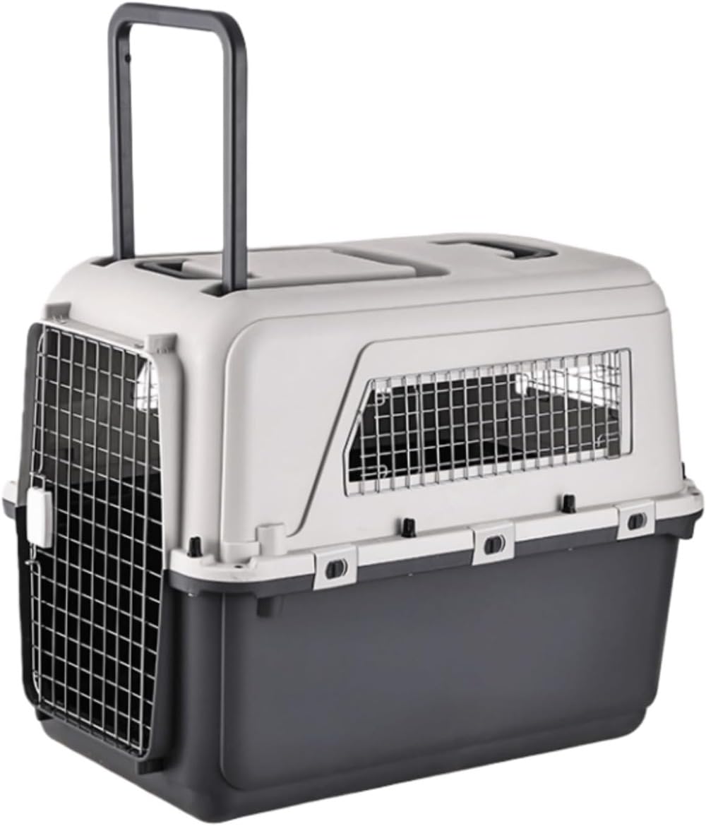 犬用クレート、ペット用エアライン、ケージ、ハードシェルペットキャリア、エアラインバッグ、猫用トラベルケース、大型犬、中型犬、小型犬に適したペット用エアライン ( 84&times;55&times;64)｜ゆめのマルシェ企画