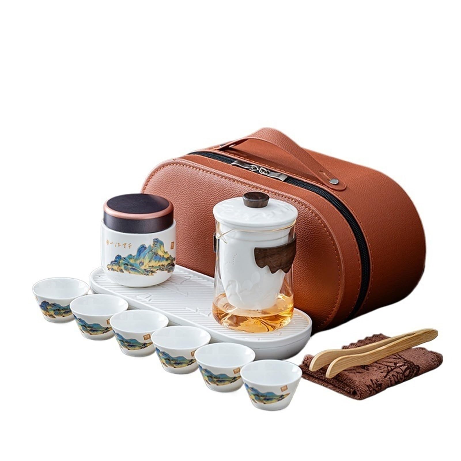 茶道具 旅行茶器 セット カンフー ティー セット トラベル アウトドア用 ピクニック キャンプ 登山()｜ゆめのマルシェ企画