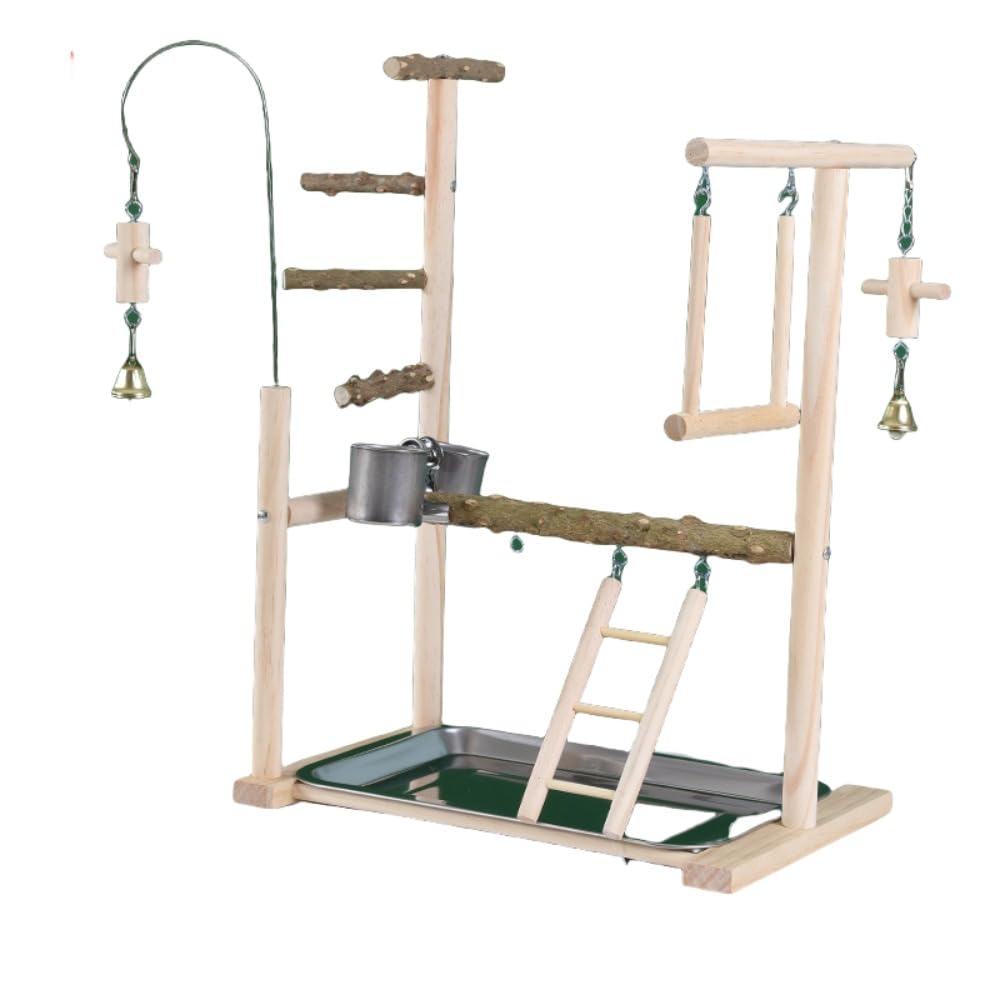 鳥スタンド セキセイインコ オカメインコ用 ラダー 爪研ぎ 無垢材ステージ インタラクティブプラットフォーム ()｜ゆめのマルシェ企画