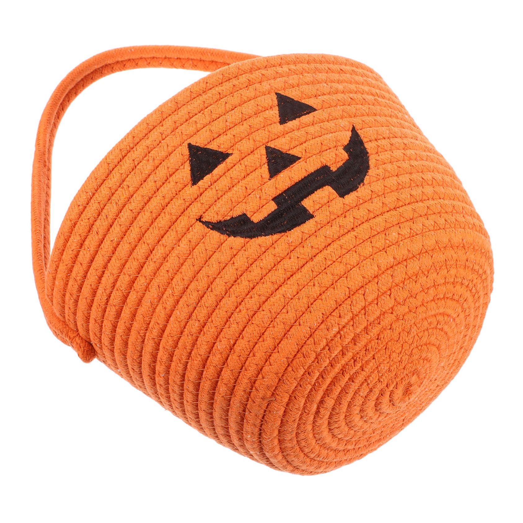Halloween Cotton Bucket, Cotton Pumpkin Bucket, Trick or Treat Candy Bucket
