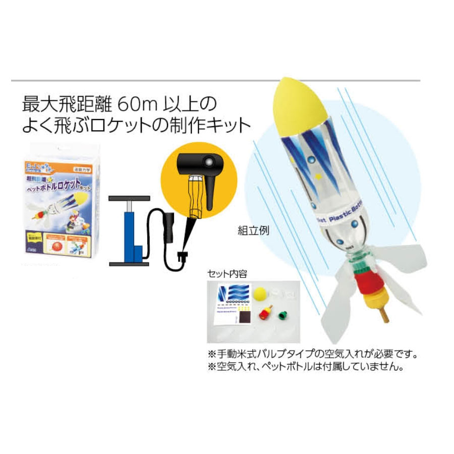 ペットボトルロケット【なんと20セット】 超飛距離ペットボトルロケットキット ペットボトル 工作