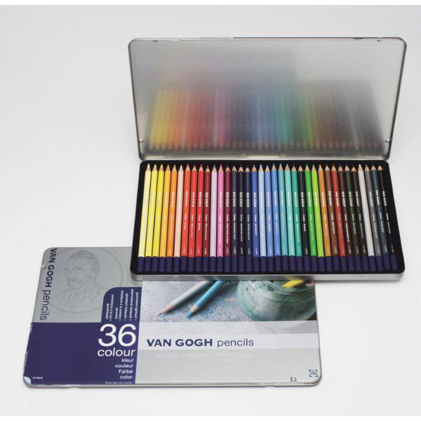楽天市場】ヴァンゴッホ 色鉛筆 60色セット （メタルケース入り