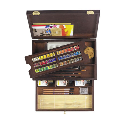 レンブラント 水彩画えの具 二分の一食麺麭 お師匠さんBOX 42色書き割り T0584-0012 【最大限度29倍×百貨店SALE SPU 要エントリー 6/4 20:00 ～ 6/11 1:59】