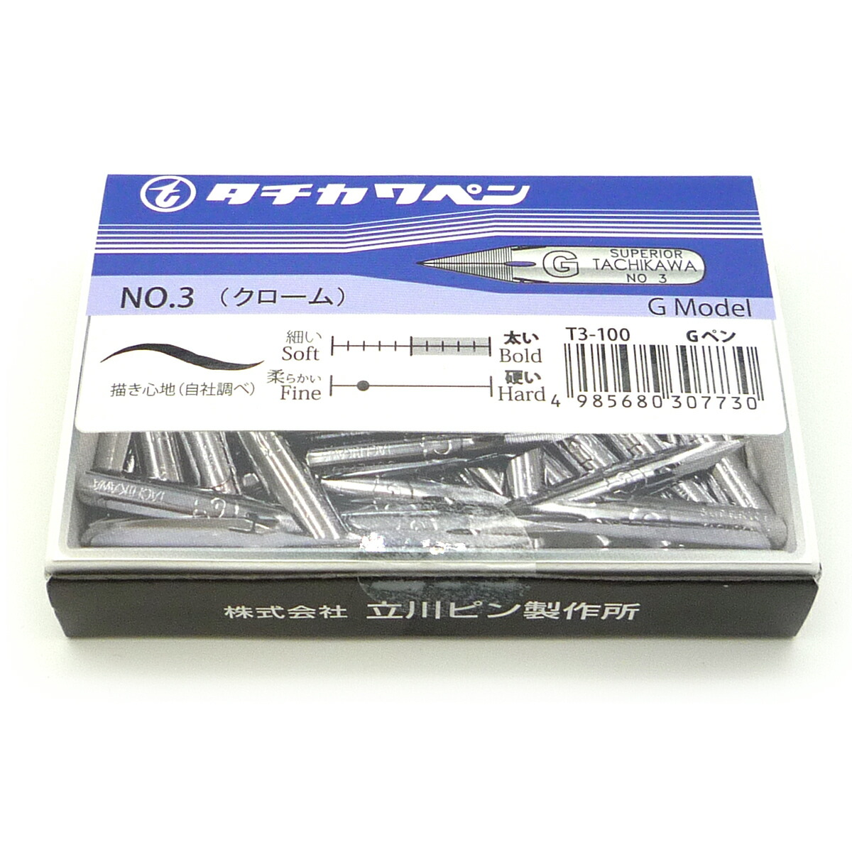 タチカワ ペン先 No.3 Gペン 100本入 T3100 【最大29倍×お買い物マラソン SPU 要エントリー 4/14 20:00 ～ 4/17 9:59】