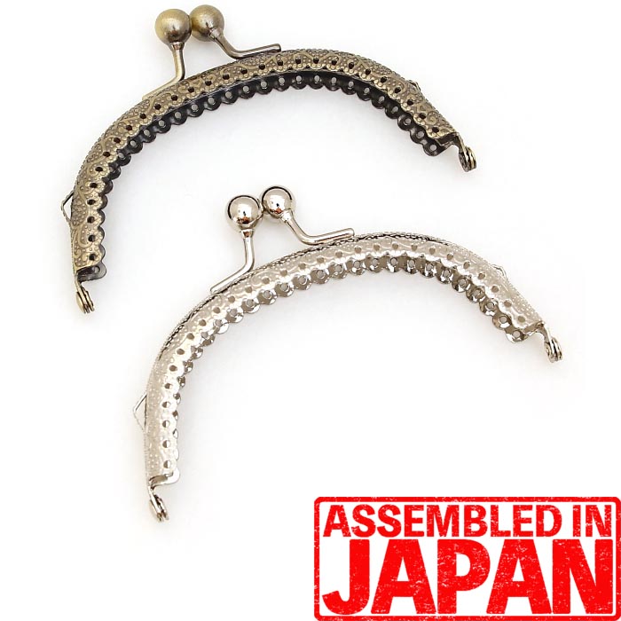 オリジナル12cm縫い付けタイプ 楽天市場】夢モール定番！がま口 口金 12.5cm 丸げんこ くし型