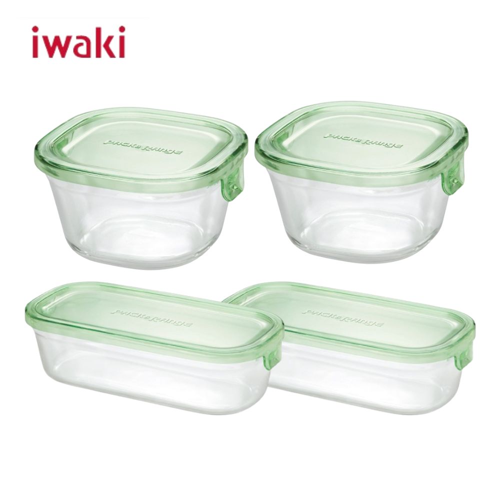 iwaki 食品保存容器 450ml×4, 500ml×4, 800ml×3 hoonstore_ps-prn-4p1