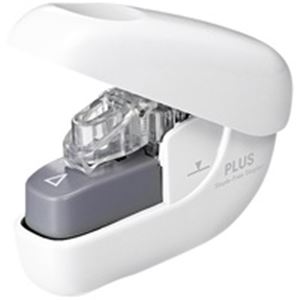 （まとめ）プラス ペーパークリンチ SL-106NB WH 白【×10セット】 書くと留めるアイテム ホッチキス 事務用品 業務用お得パック （まとめ）プラス ペーパークリンチ SL-106NB WH 白【×10セット】