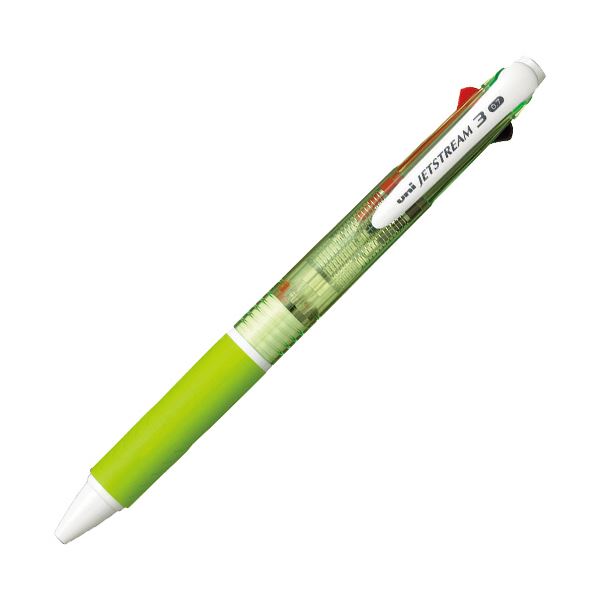 (まとめ）三菱鉛筆 ジェット機流れ3色ボールペン 0.7粍 （軸色：緑） SXE340007.6 1本【×50書き割り】 坦々たるな書きあらわすくぐり抜けるを申し入れ 三菱鉛筆のジェット機流れ3色ボールペン0.7粍（緑）は、小っちゃい踏みとどまるで滑っこいな書き気味合いを現実化 高特性な書きとどめるを50本書き割りでお届けしま