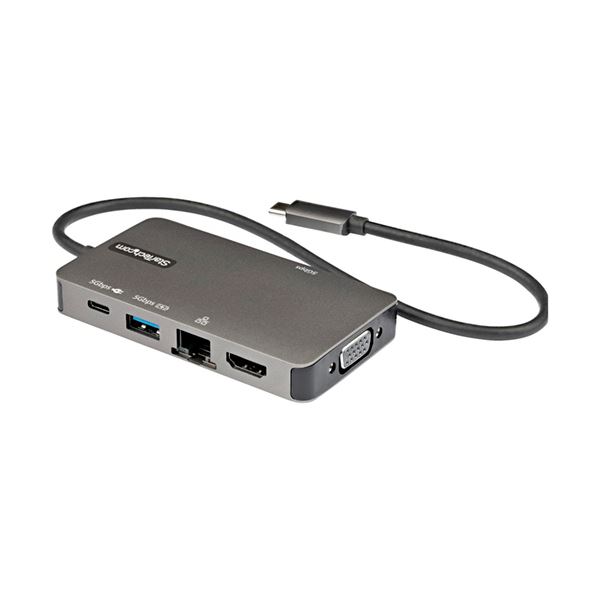 StarTech.com USB Type-Cマルチ変換アダプター 100W PD対応 ブラック＆グレーDKT30CHVPD2 1個 黒 100W PD対応USB Type-Cマルチ変換アダプター ブラック＆グレーのスタイリッシュなデザインで、様々な機器との接続が可能 充実の機能と高い信頼性で、あらゆるニーズに応えま