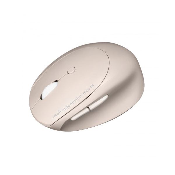 静音Bluetooth小型エルゴノミクスマウス 充電式 5ボタン ベージュ MA-EBBS522BG 手首の負担を軽減する小型エルゴノミクスマウス 静音設計で快適な操作感を実現 手にフィットするコンパクトなデザインで、5つのボタンで操作性も抜群 Bluetooth接続で便利 オフィスにも馴染む