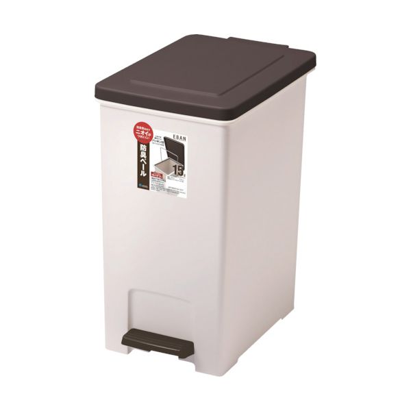 アスベル R防臭エバン・ペダルペール15L（中バケツ付） 641237 1個 ニオイをブロック 15Lのペダル付きゴミ箱セットで快適な生活を 5,679円