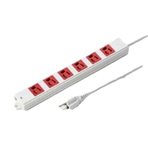 3P、3m、6個口水道栓赤いこと（まさかの時用） TAP-K6-3R 楽になること 安全性のある のまさかの時相応う やって行く家電の頼れる茶飲み友だち 3P、3m、6個口の真っ赤水道栓があなたのやって行くを受け支える