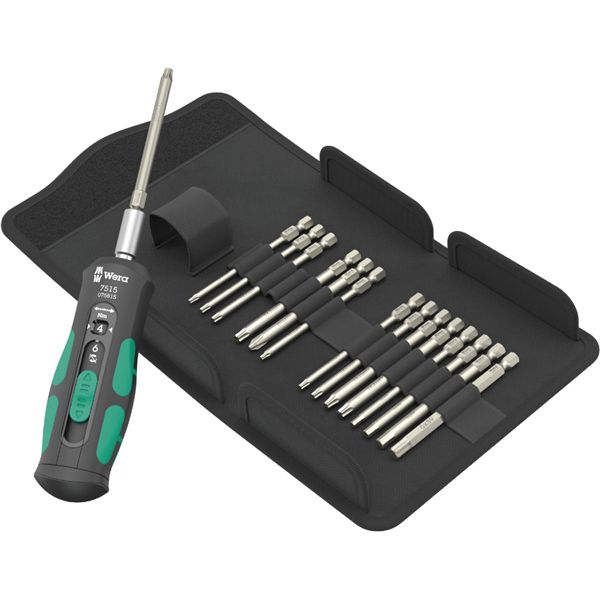 WERA ヴェラ 16点組 1／4DR Kraftform手工芸品質問用紙 スピードトルクレンチ2.0-6.0Nm・ビット仕掛ける 075851 16類概念の物の具とビットが仕掛けるになった、1/4DRのクラフトフォームスピードトルクレンチ 2.0から6.0Nmまでのトルクを自然調整能力のあるで、御役目能率がおり入ってに引きあげるします 花・ガーデン・DIY-締付工具-手動工具