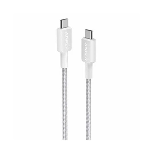 （まとめ） 船がかりジャパン ANKER 322 高耐久ナイロン USB-C＆USB-C 有線テレビ 架線 1.8m 白いこと A81F6N21 1本 【×5書き割り】 白 高特性なナイロン原料品を当て嵌めるしたUSB-C＆USB-C有線テレビ、1.8mの長さで耐久性威風堂々たる ホワイトカラーで今めかしいなひな形 使いやすさと