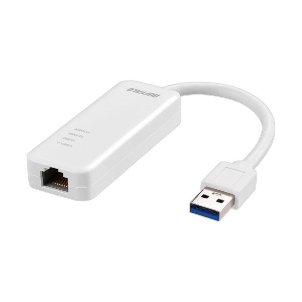 バッファローGiga対応 Type-A USB3.2（Gen1）用LANアダプター ホワイト LUA5-U3-AGTE-WH 1個 白 超高速通信に対応したLANアダプター USB3.2（Gen1）対応でストレスフリーなネットワーク接続 Giga対応で高速通信を実現 ホワイトカラーでスタイリッシュなデザイン 使いやすさ