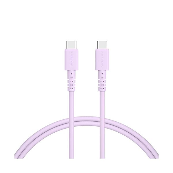 （まとめ） オウルテックMOTTERU C to C ケイ素樹脂有線テレビ 架線 ペールアイリス 1m MOT-SCBCCG100-PU 1本 【×3仕掛ける】 最新科学技術積み上げる 高品等ケイ素樹脂原料品当て嵌めるのC to C有線テレビ 架線 素晴らしいペールアイリスカラーで1mの長さ 3本仕掛けるでお得