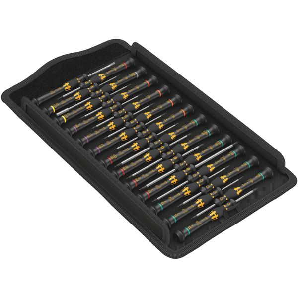 WERA ヴェラ 25本組 電気工事向け ESD精密用 ドライバーセット 整理 収納 ケース付 134019 工具 ツール DIY 作業工具 道具 電気工事に最適な25本の精密ドライバーセット、ESD対応、整理 収納 ケース付き 作業効率を高めるツールセット